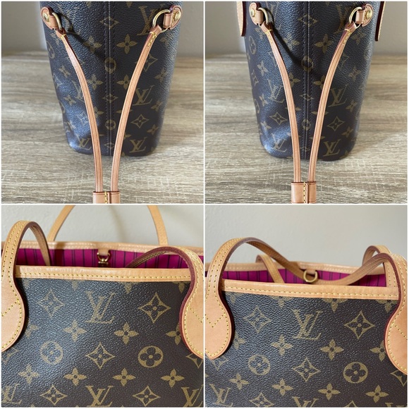 *AUTHENTIC* Louis Vuitton Monogram Neverfull PM Pivoine w/Pouchette - Picture 4 of 6